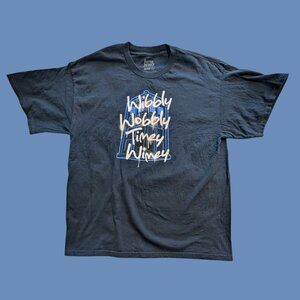 Doctor Who “Wibbly Wobbly Timey Wimey” Tee — Tag XL — Navy 2012